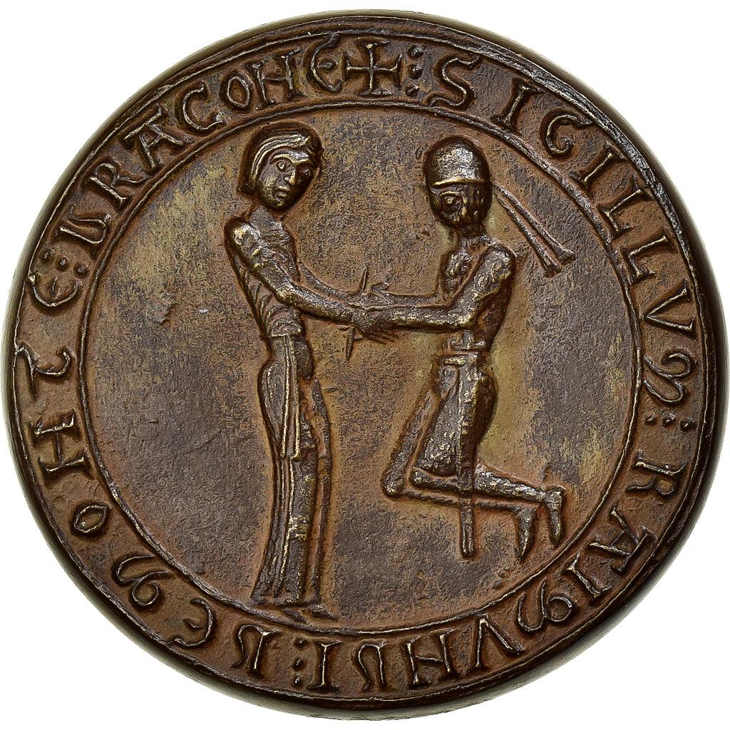 Francia, medaglia, Grand Sceau de Raimond de Mondragon, 1974, Bronzo, SPL-