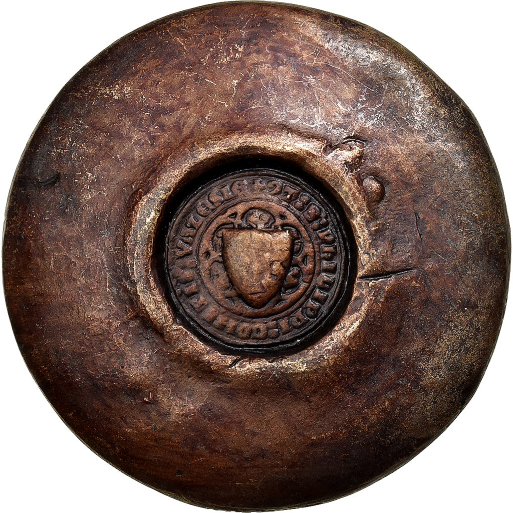 France, Medal, Grand Sceau de Jean II Le Bon, 1968, Bronze, AU(50-53)