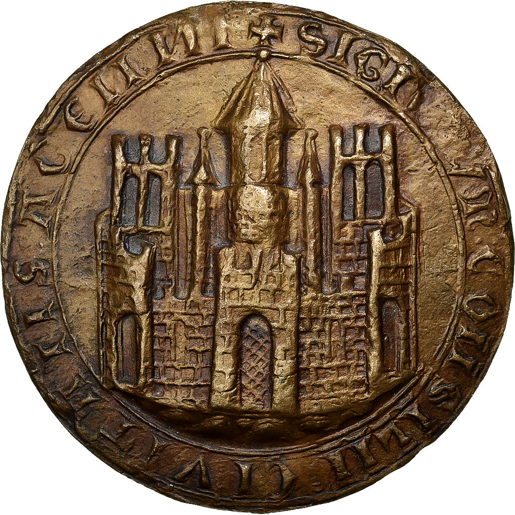 França, medalha, Sceau de la Ville d'Agen, 1970, Bronze, AU(55-58)