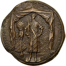 Francia, medaglia, grand Sceau de Louis II Duc de Bourbon, 1977, Bronzo, SPL-