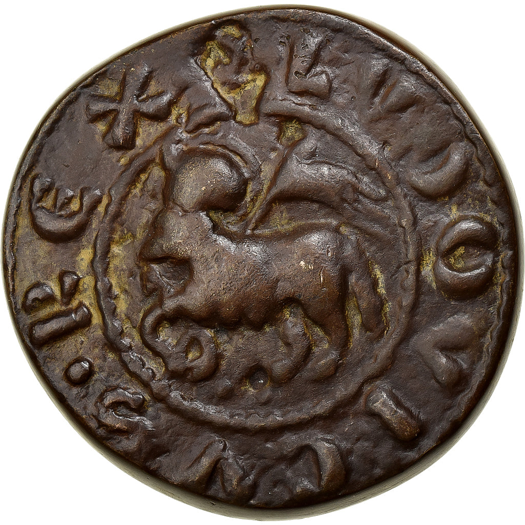 França, medalha, Grand Sceau de Louis X, 1974, Bronze, EF(40-45)