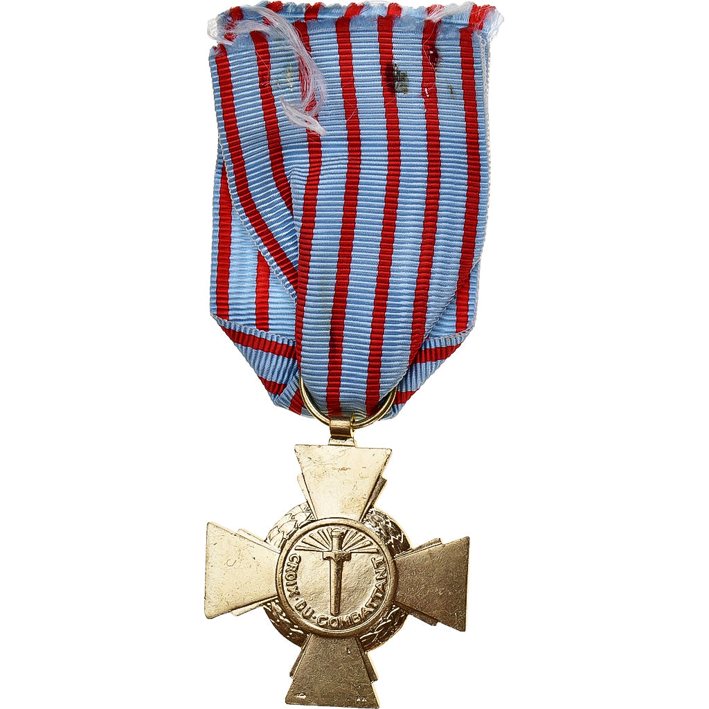 Francia, Croix du Combattant, WAR, medalla, Excellent Quality, Bronce, 36