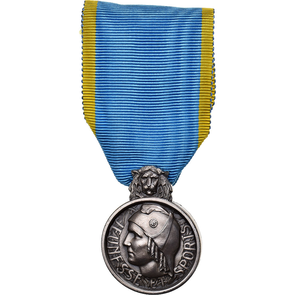 Francia, Jeunesse et sports, medaglia, Fuori circolazione, Argento, 27