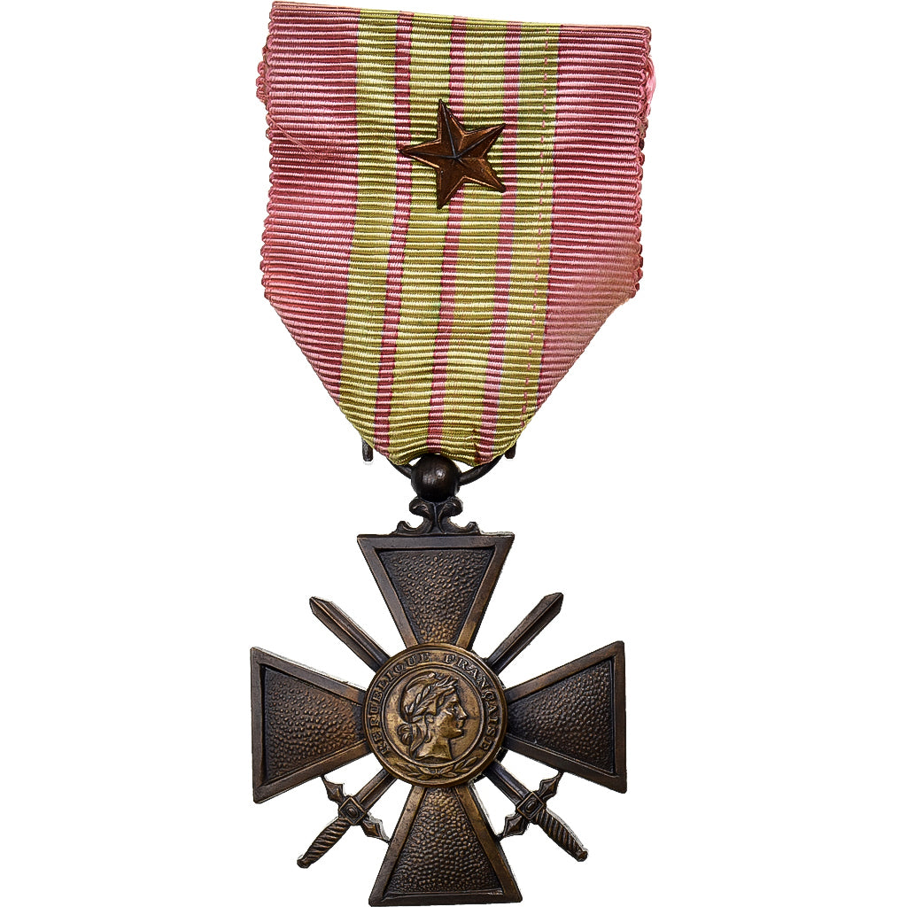 France, Croix de Guerre, Medal, 1939, Une Citation, Very Good Quality, Bronze
