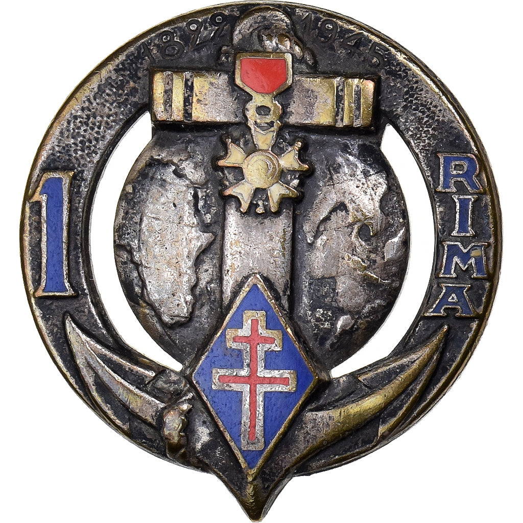 Frankrijk, Medaille, 1er Régiment d'Infanterie de Marine, Métal, ZF