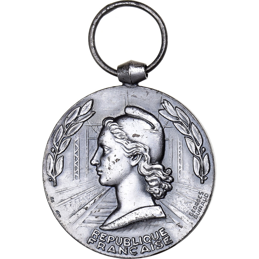 Frankrijk, Médaille d'honneur des chemins de fer, Railway, Medaille, 1969, Heel
