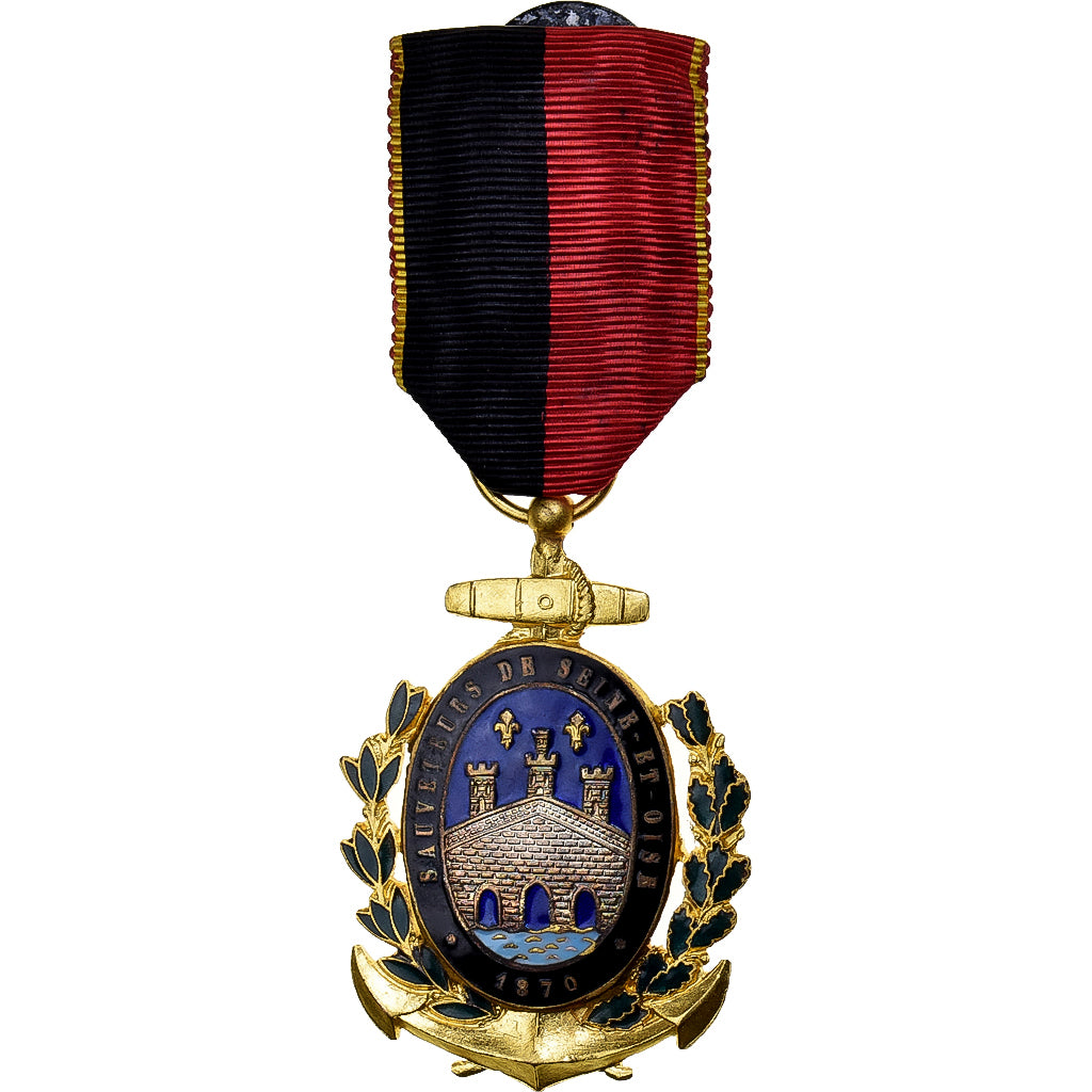 França, Sauveteurs de Seine-et-Oise, medalha, 1870, Qualidade Excelente