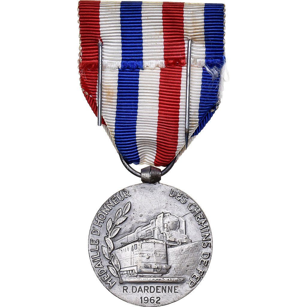Francia, Médaille d'honneur des chemins de fer, Railway, medalla, 1962, Muy