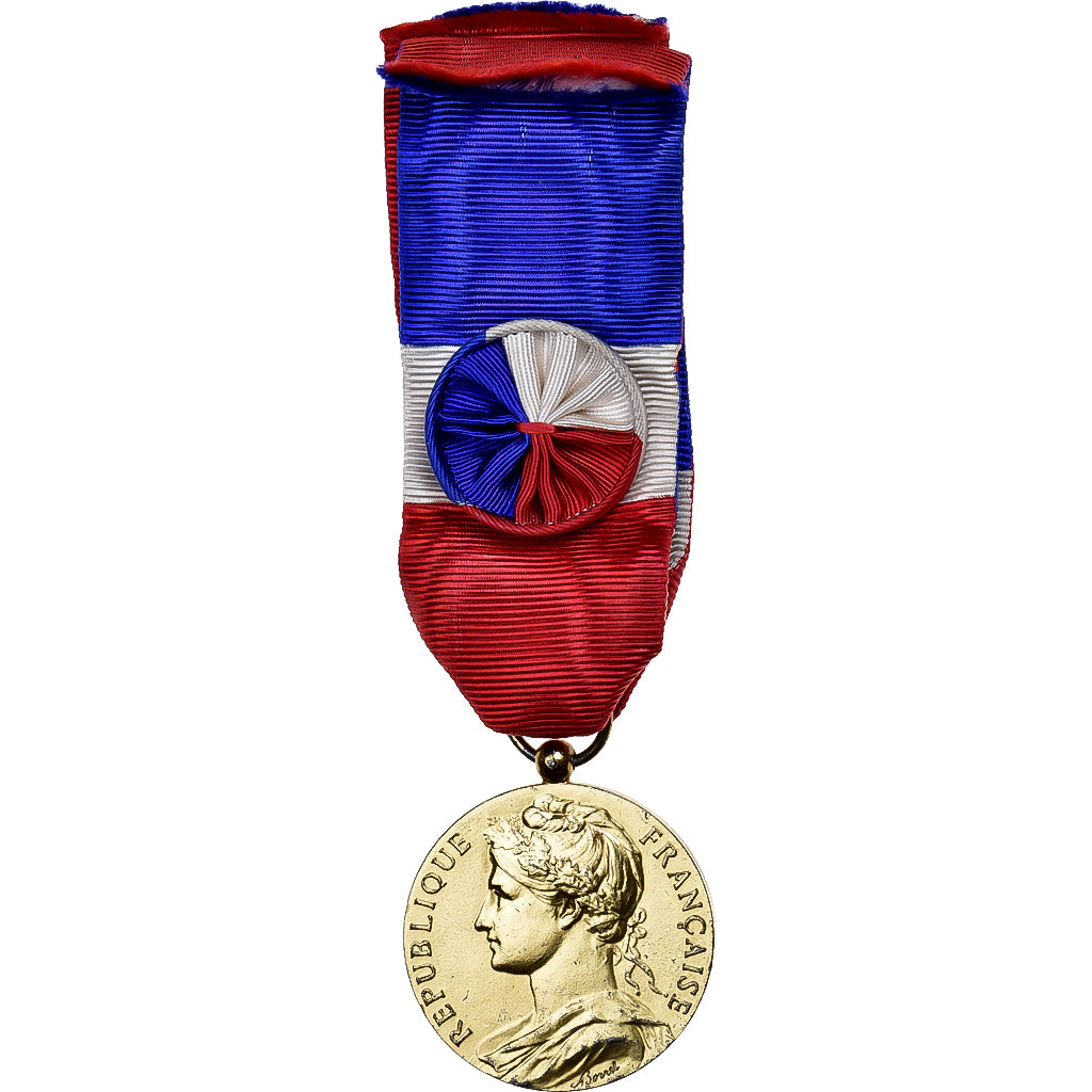 France, Médaille d'honneur du travail, Medal, 1976, Excellent Quality, Borrel