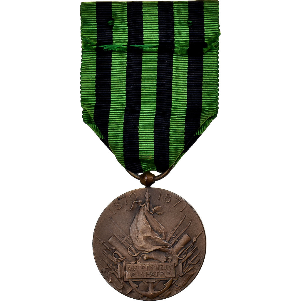 France, Aux Défenseurs de la Patrie, Medal, 1870-1871, Excellent Quality