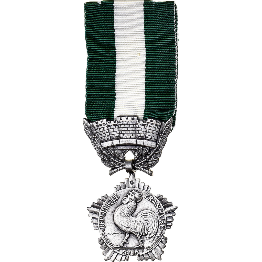 France, Collectivités locales, Medal, Excellent Quality, Crouzat, Silver, 32