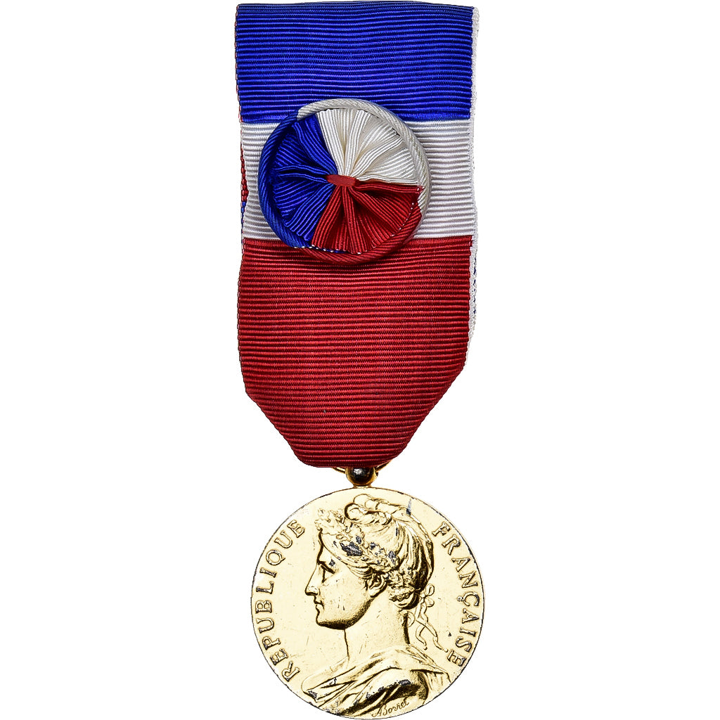 France, Médaille d'honneur du travail, Medal, 1986, Excellent Quality, Borrel