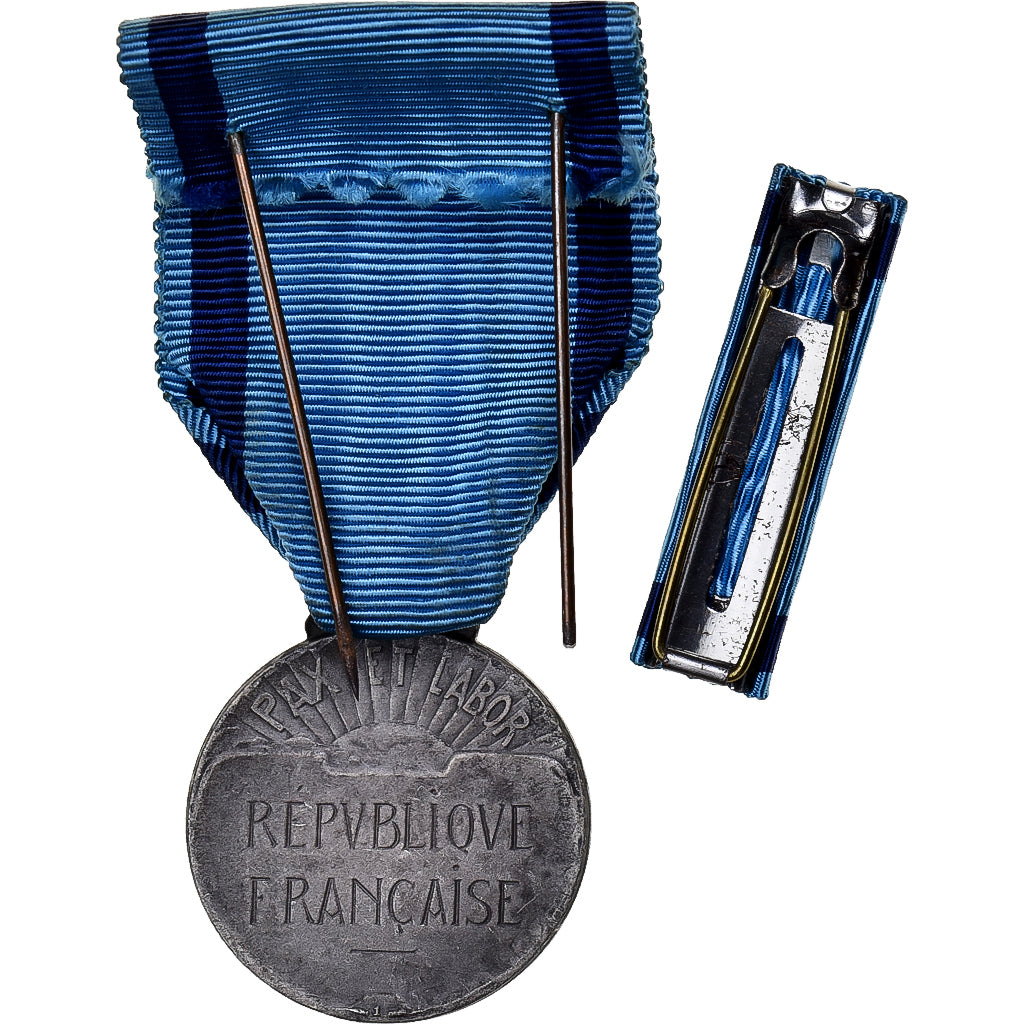 France, Jeunesse et Sport, Pax et Labor, Medal, Excellent Quality, Silvered
