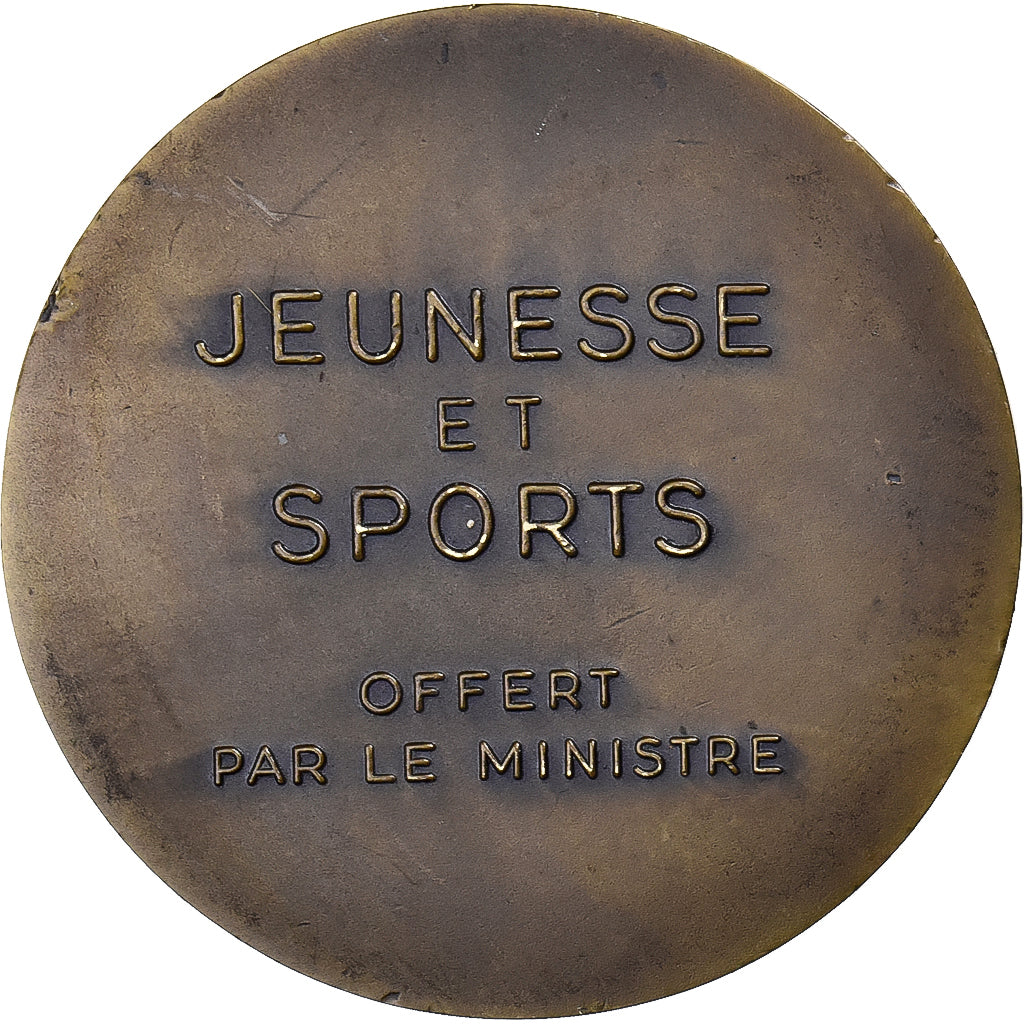 France, Medal, Jeunesse et Sport, Offert par le Ministre, Bronze, AU(50-53)