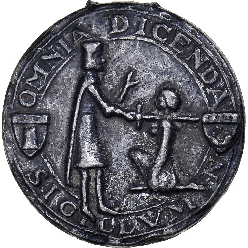 Francia, medalla, Reproduction, Sceau, Omnia Dicenda, Plomo, MBC