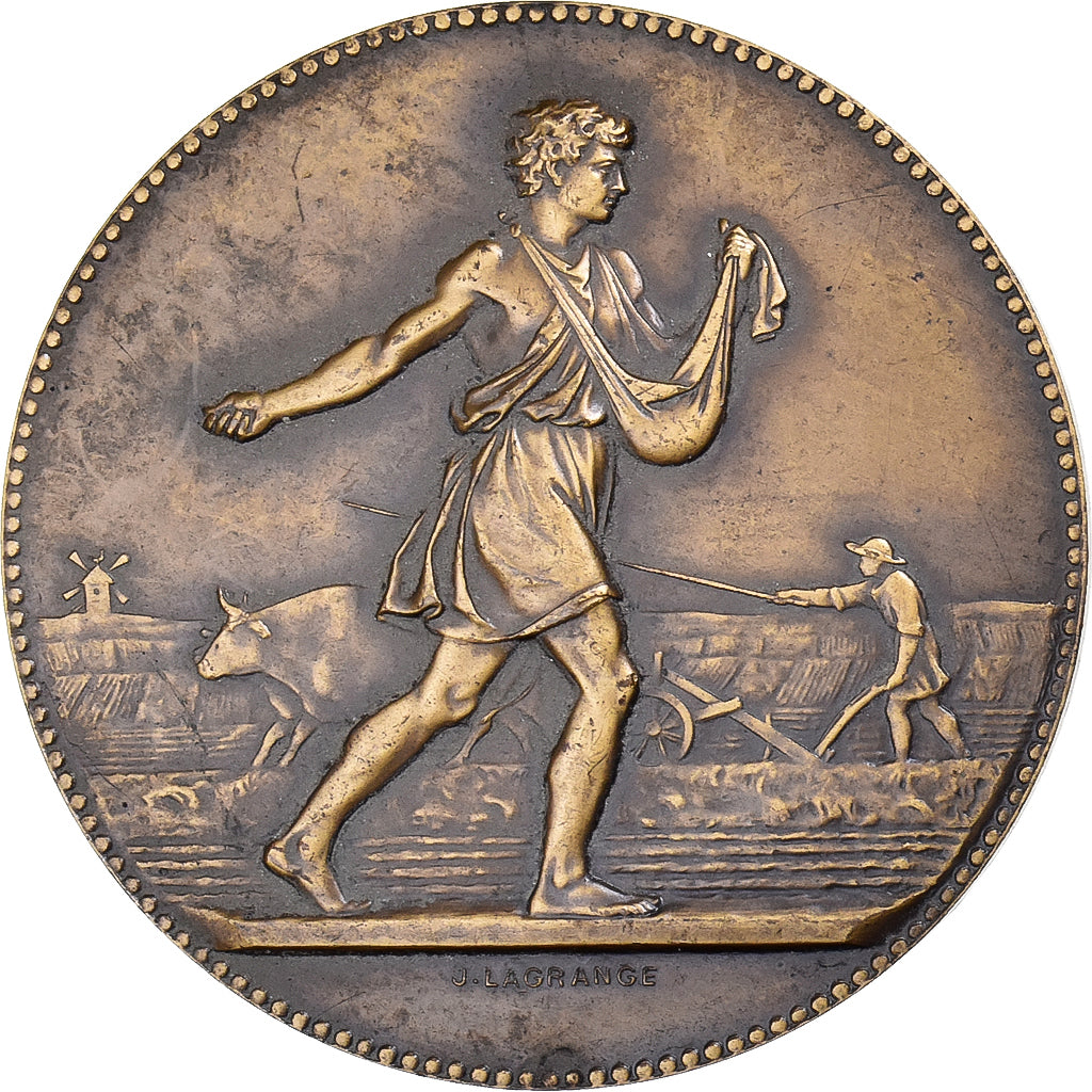 France, Medal, Associations Agricoles, République française, Bronze, Lagrange