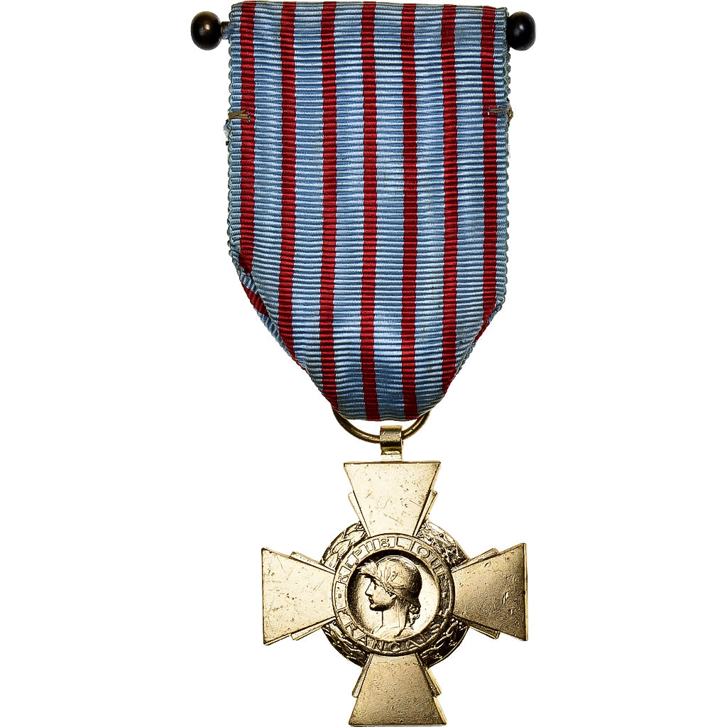 Francia, Croix du Combattant, WAR, medalla, 1939-1945, Excellent Quality