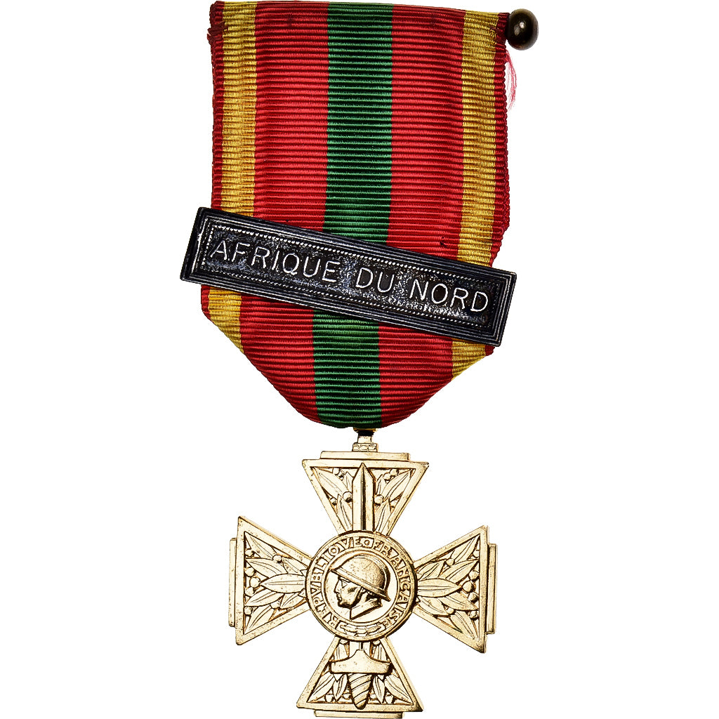 France, Croix du Combattant Volontaire, WAR, Médaille, 1914-1918, Afrique du