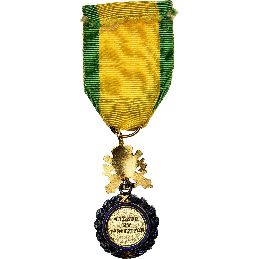 France, Troisième République, Valeur et Discipline, Medal, 1870, Very Good
