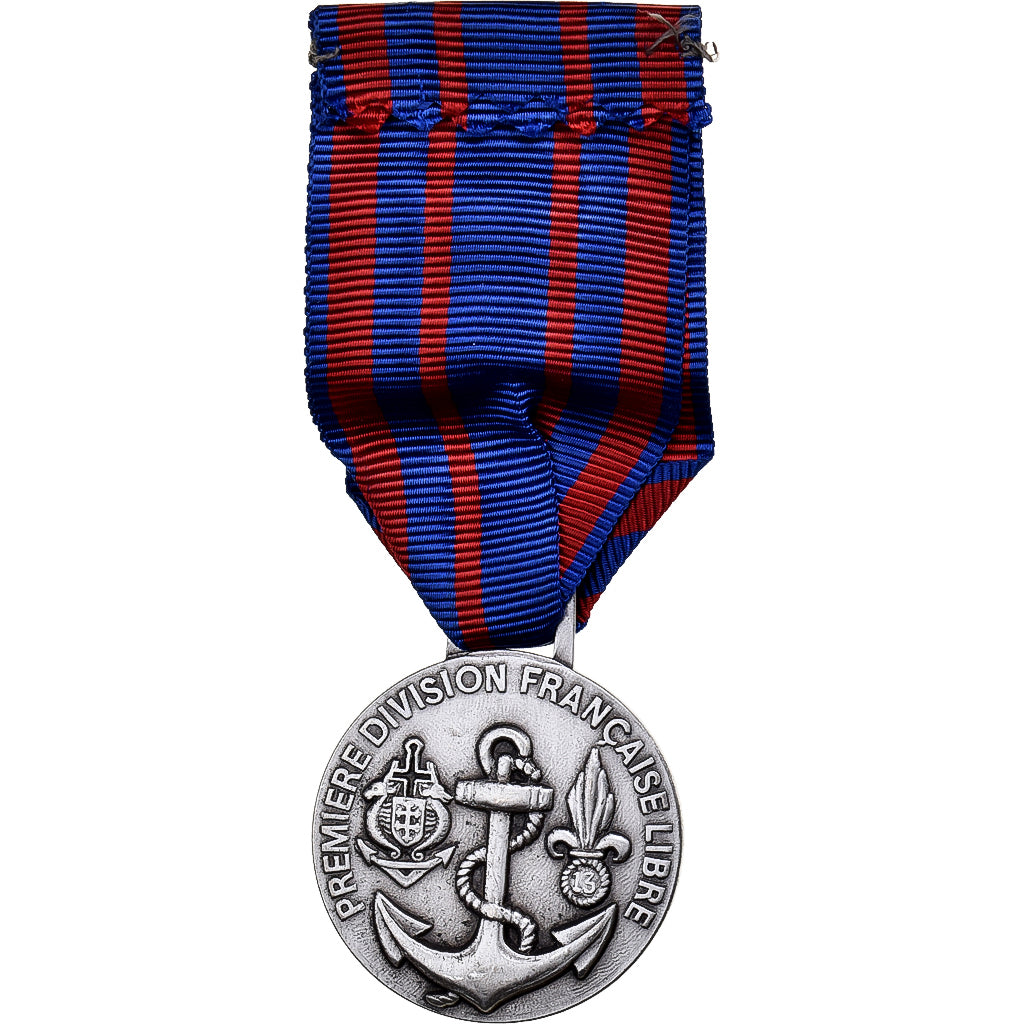 France, Première Division Française Libre, WAR, Medal, 1939-1945, Excellent