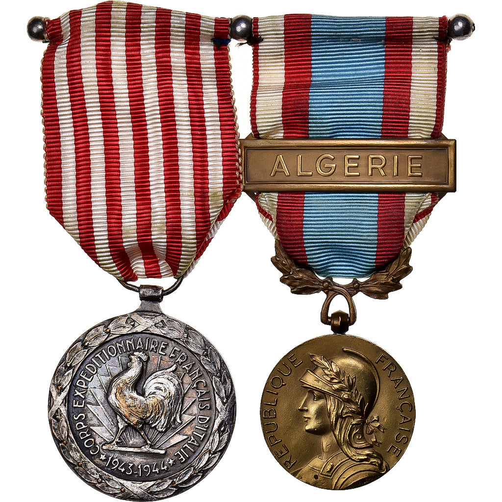 France, Corps Expeditionnaire Français d'Italie, WAR, Médaille, Afrique du