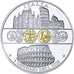 Italy, Medal, Adoption de l'Euro, 2002, Silver Plated Copper, MS(64)