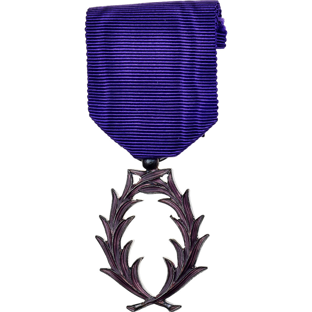 France, Ordre des Palmes Académiques, Medal, Uncirculated, Silvered bronze, 38