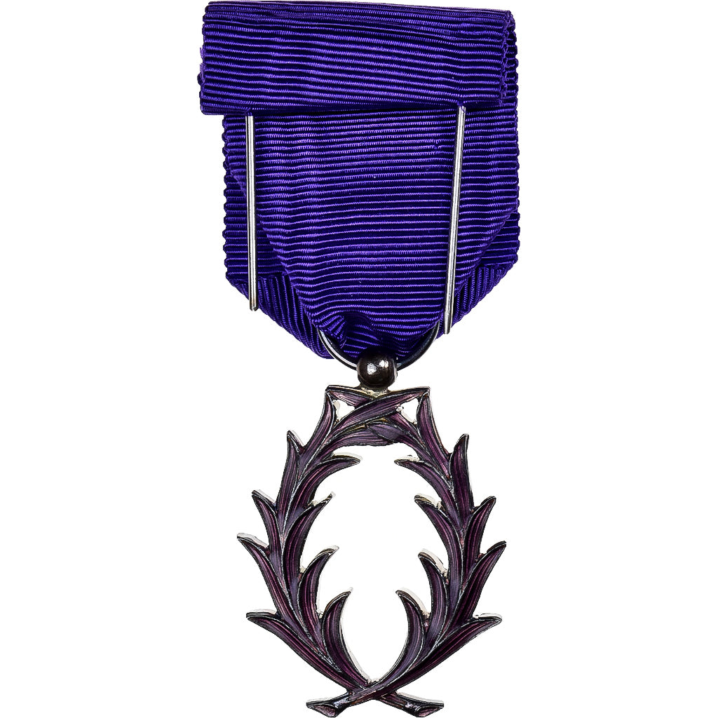 France, Ordre des Palmes Académiques, Medal, Uncirculated, Silvered bronze, 38