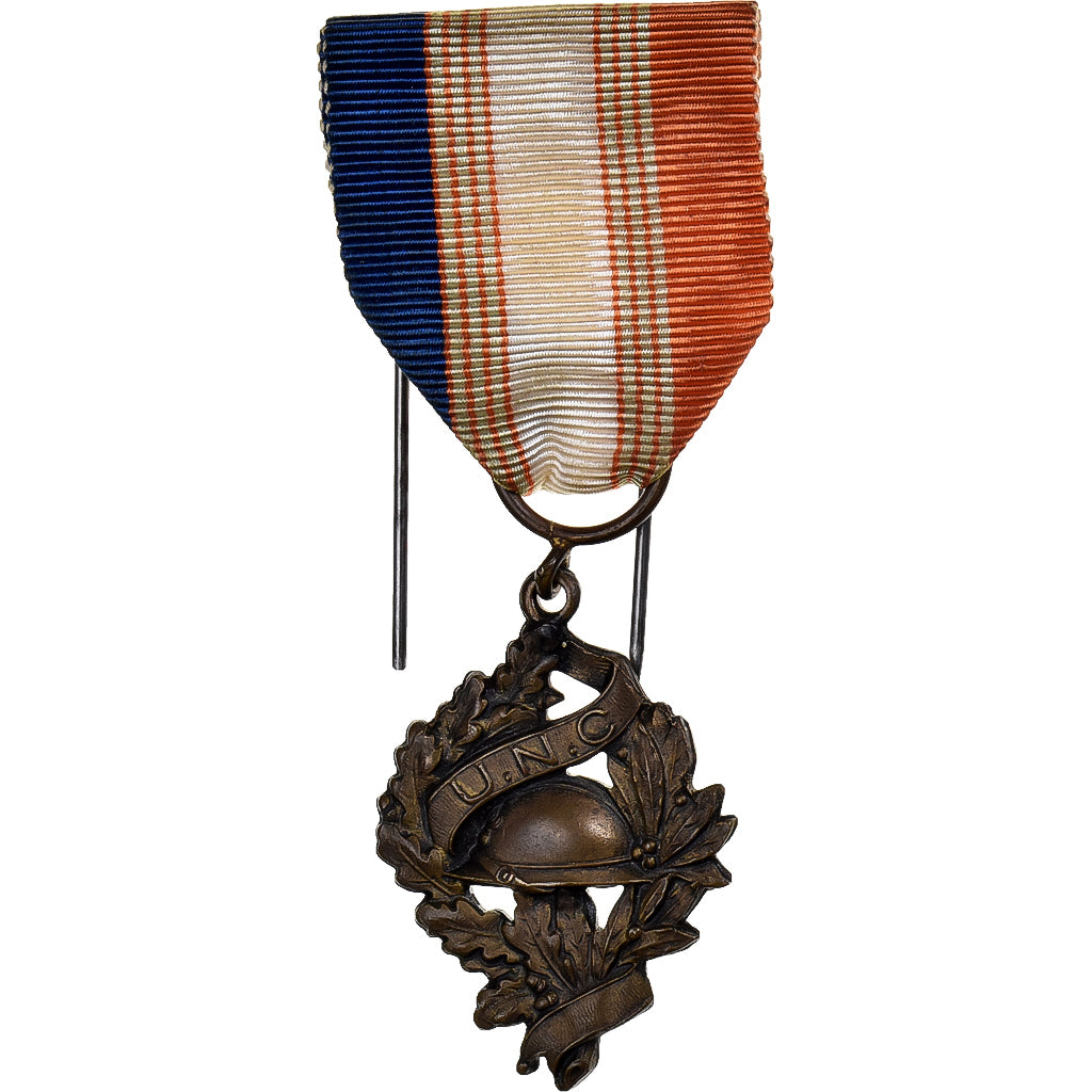 France, Union Nationale des Combattants, Medal, Very Good Quality, Bronze, 38