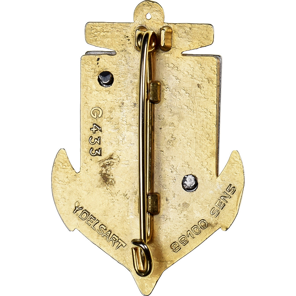 França, Broche, 2e Régiment d'Infanterie Coloniale, Métal, AU(55-58)
