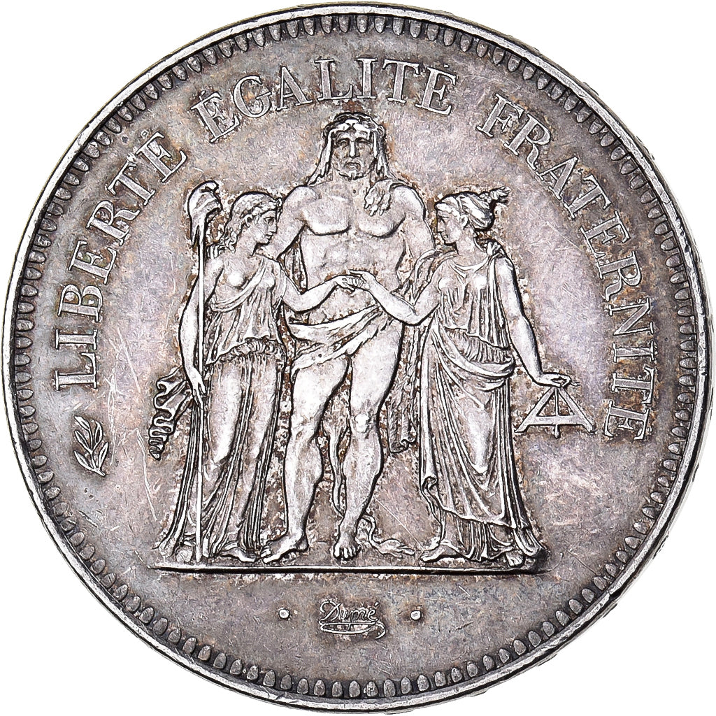 France, 50 Francs, Hercule, 1978, Paris, Silver, AU(55-58), Gadoury:882