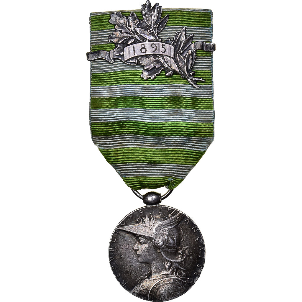 França, Médaille Coloniale, Madagascar, medalha, 1895, Qualidade Excelente