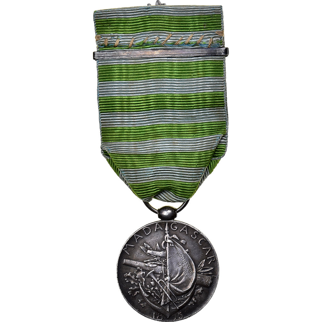 França, Médaille Coloniale, Madagascar, medalha, 1895, Qualidade Excelente