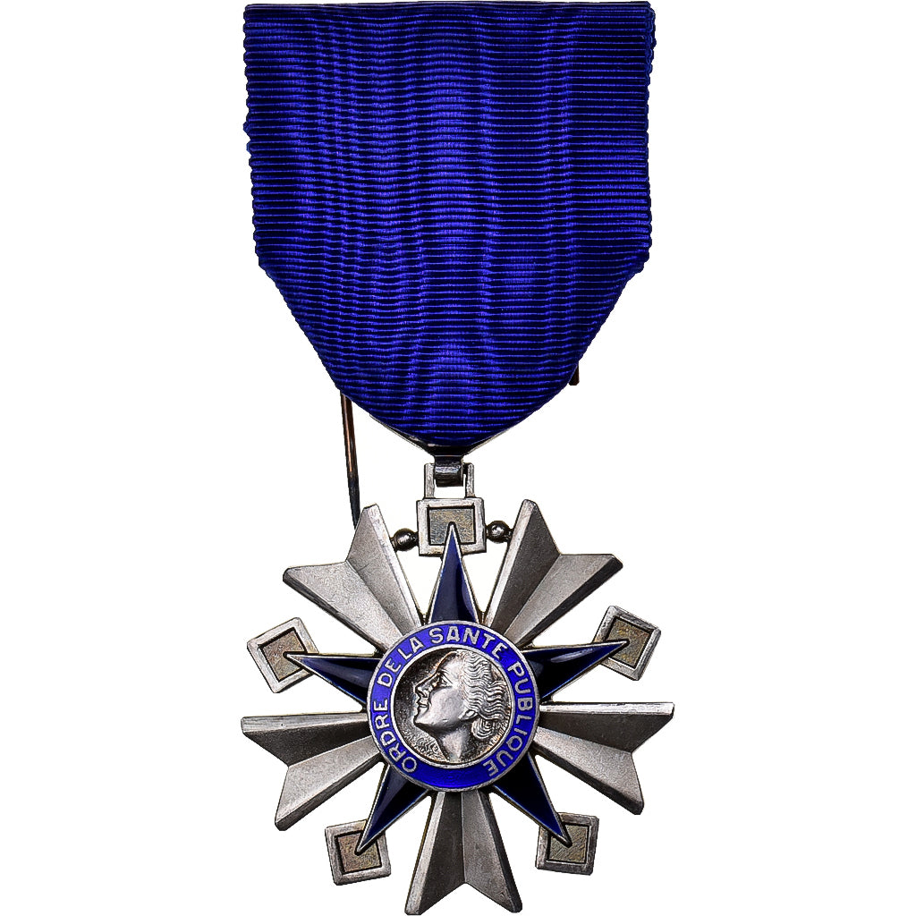 France, Ordre de la Santé Publique, Medal, Excellent Quality, Silvered bronze