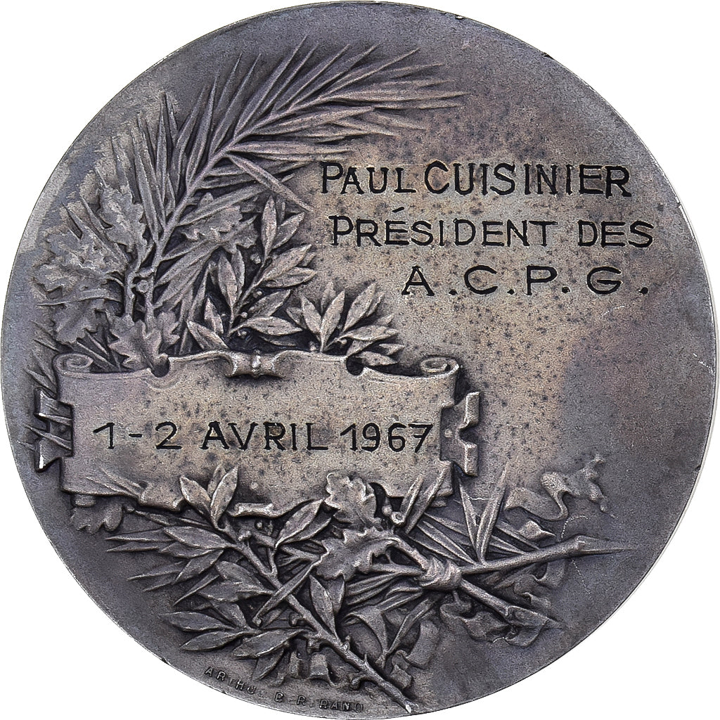 França, medalha, Anciens Combattants et Prisonniers de Guerre, Maubeuge, 1967