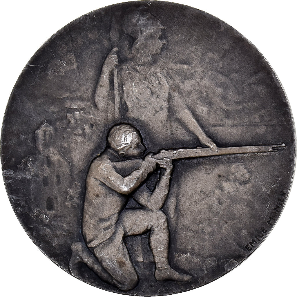 France, Médaille, Ministère de la Guerre, Concours de Tir, Bronze argenté