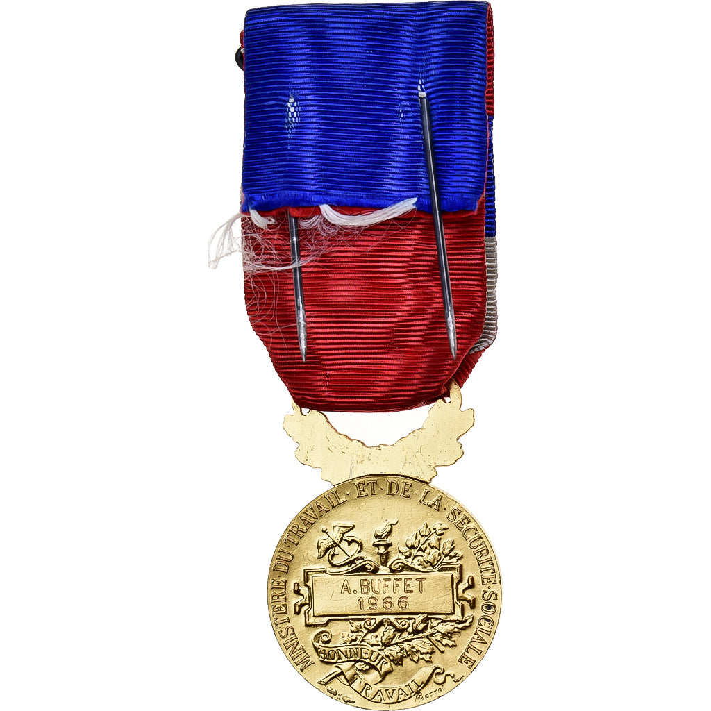 Francia, Ministère du Travail et de la Sécurité Sociale, medalla, 1966