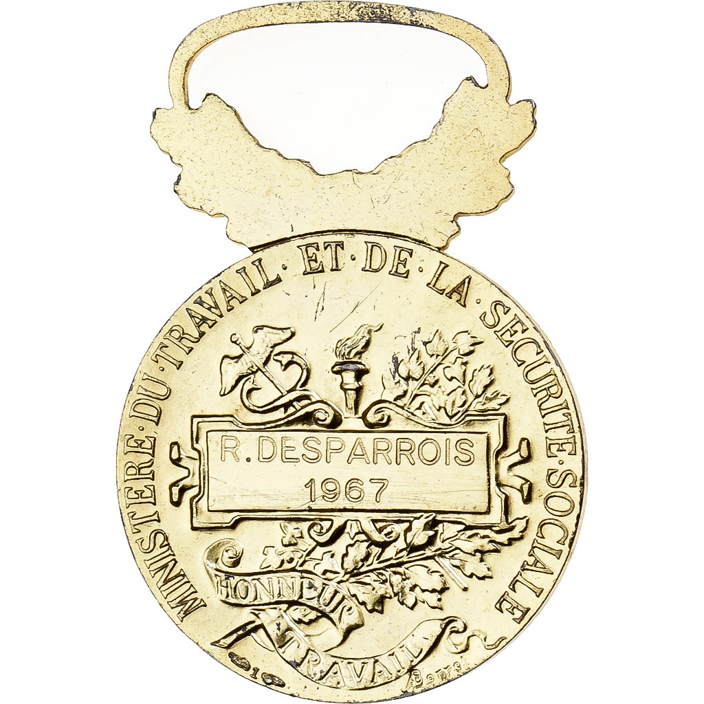 Francia, Ministère du Travail et de la Sécurité Sociale, medalla, 1967