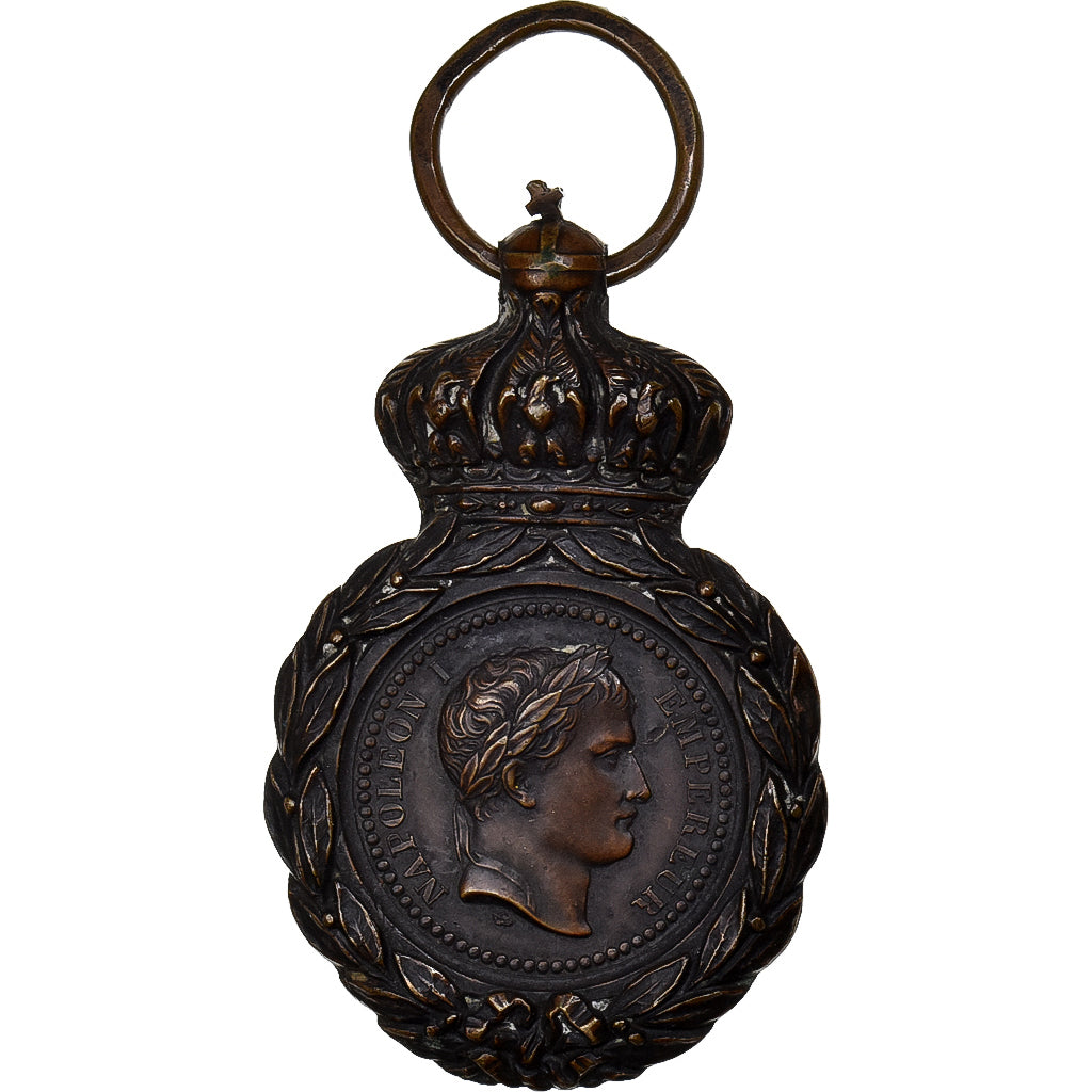 Francia, Médaille de Saint-Hélène, medalla, 1857, Muy buen estado, Bronce, 45