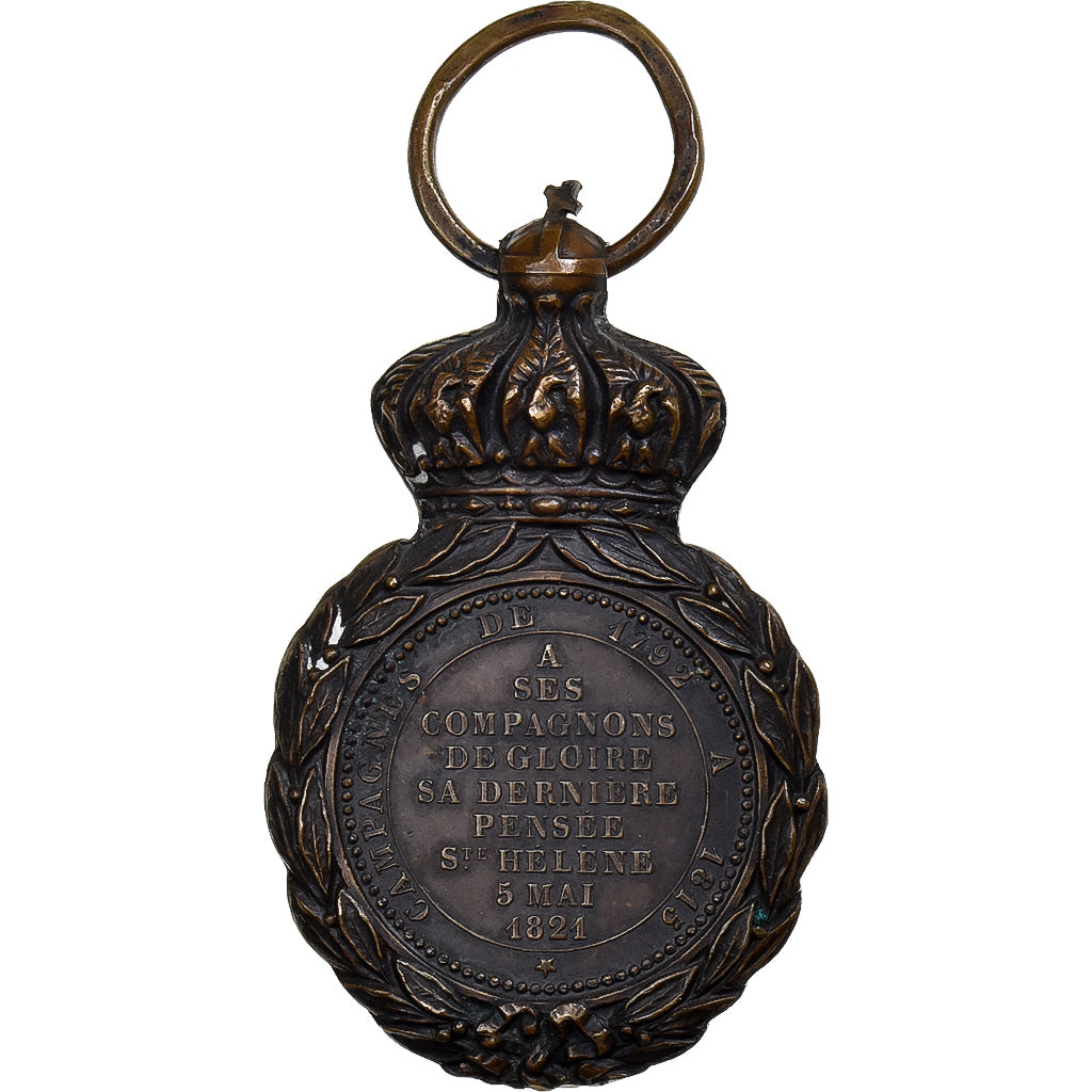 Francia, Médaille de Saint-Hélène, medalla, 1857, Muy buen estado, Bronce, 45