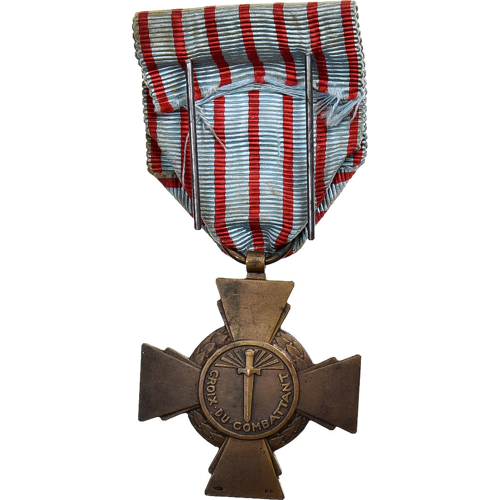 France, Croix du Combattant, WAR, Médaille, 1939-1945, Très bon état, Bronze