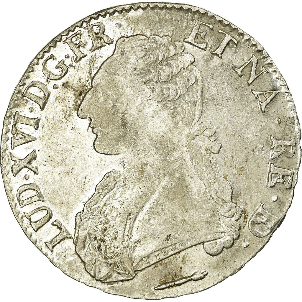 Munten, Frankrijk, Louis XVI, Écu de Béarn aux branches d'olivier, Ecu, 1788