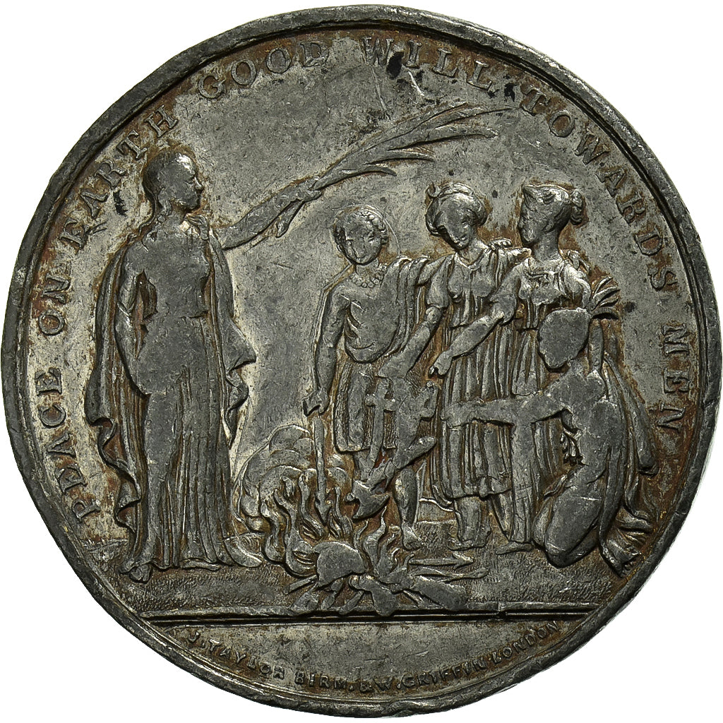 Francia, medalla, Marquis de la Rochefoucauld, Paix Universelle, Londres