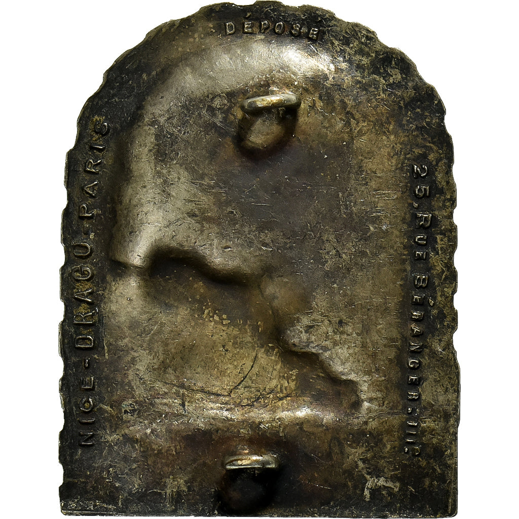 France, Broche, 29ème Régionale, Je Souris et je Fonce, Silvered Metal, TTB