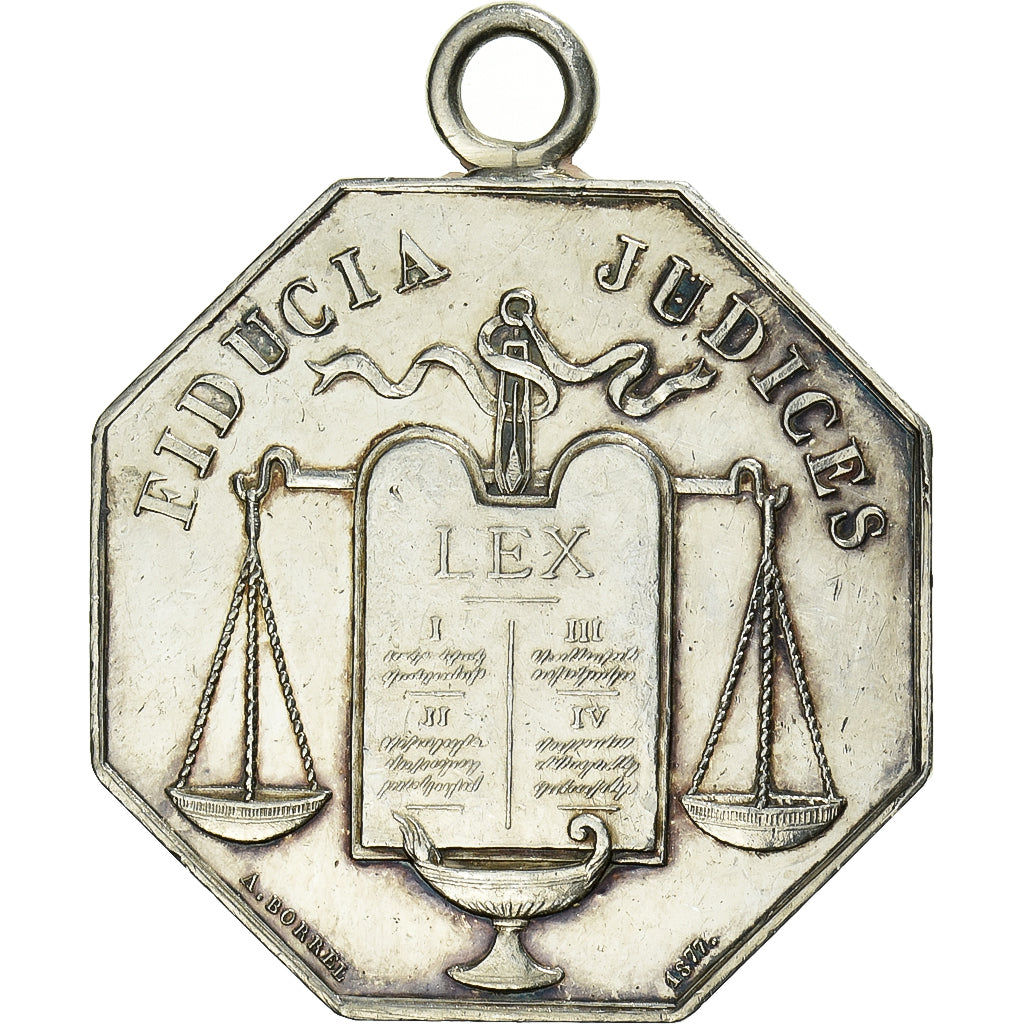 Frankrijk, Token, Notaires de l'Arrondissement de Pontoise, Zilver, Borrel.A