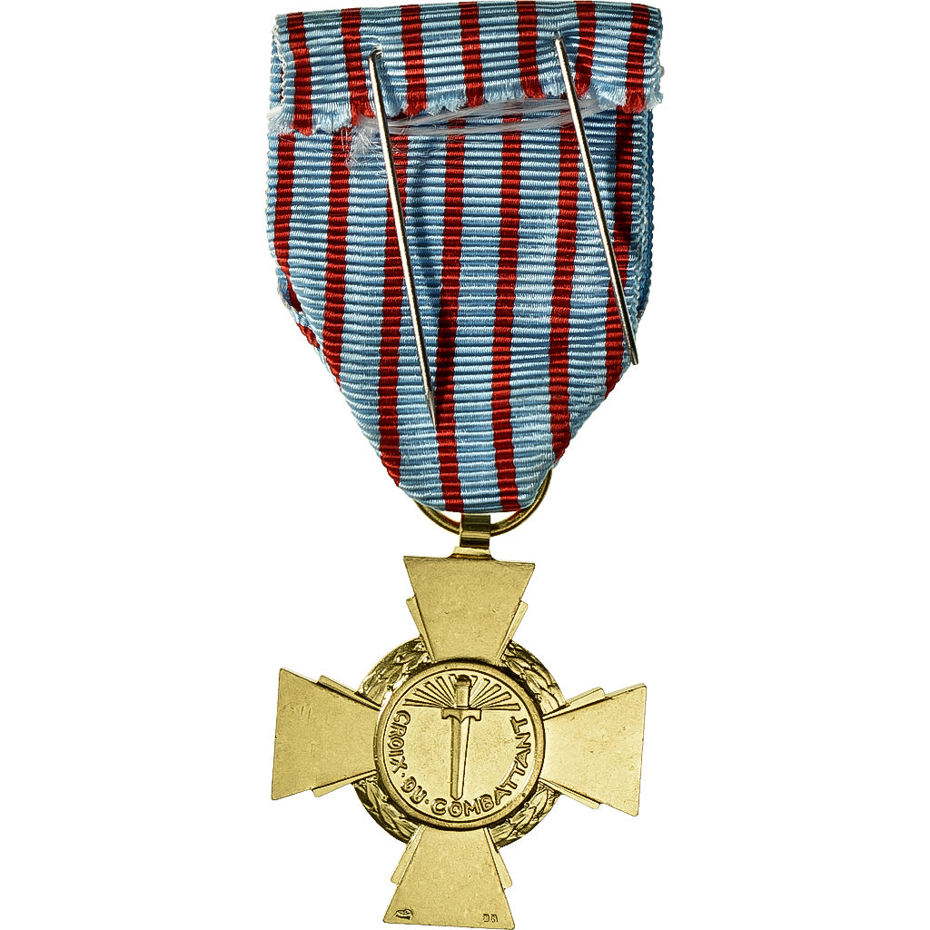 França, Croix du Combattant, WAR, medalha, 1939-1945, Não colocada em