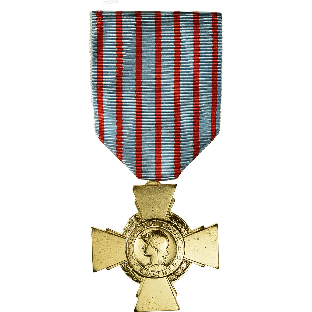 Frankrijk, Croix du Combattant, WAR, Medaille, 1939-1945, Excellent Quality