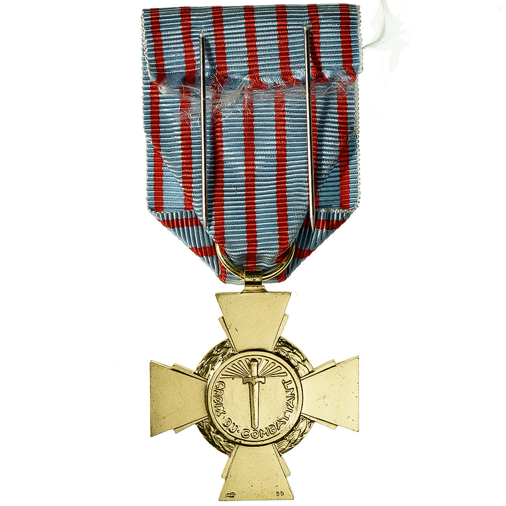 Frankrijk, Croix du Combattant, WAR, Medaille, 1939-1945, Excellent Quality