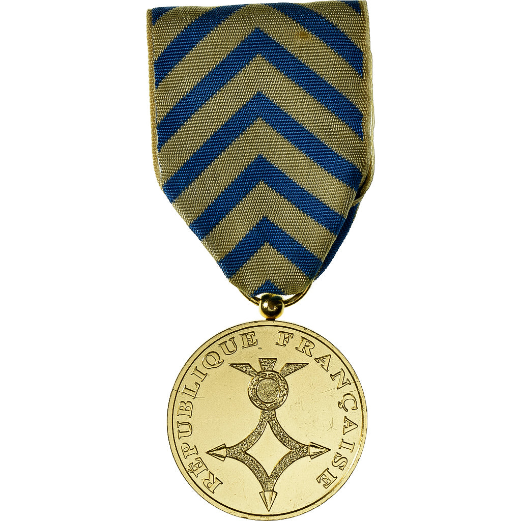 France, Commémorative d'Afrique du Nord, Medal, Excellent Quality, Gilt Bronze
