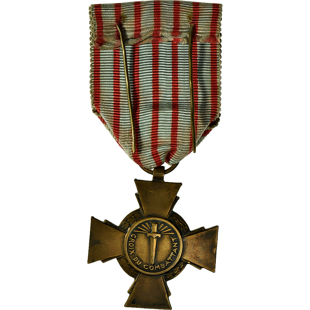 Francja, Croix du Combattant, WAR, medal, 1939-1945, Bardzo dobra jakość